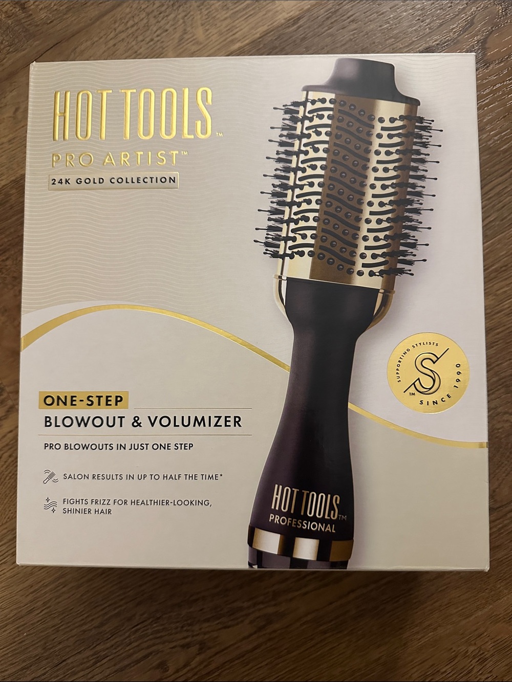 NEW IN BOX HOT TOOLS Pro Artist 24K Gold Collection One-Step Blowout & Volumizer